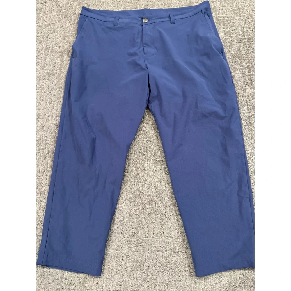 Lululemon ABC Pants Men's 40X27 Blue Performance Casual Classic Fit (Y1)